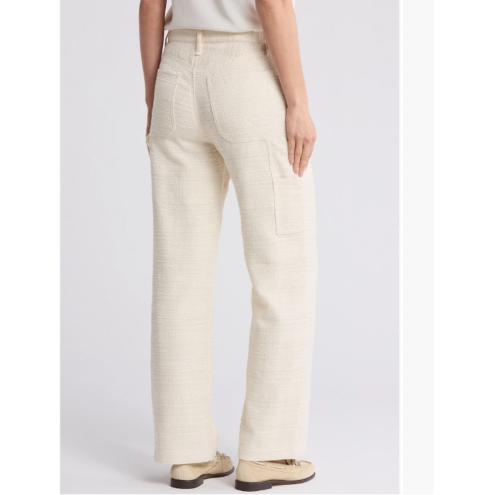 Rag & Bone Amaya Carpenter Pants in Ivory. - Picture 2 of 7